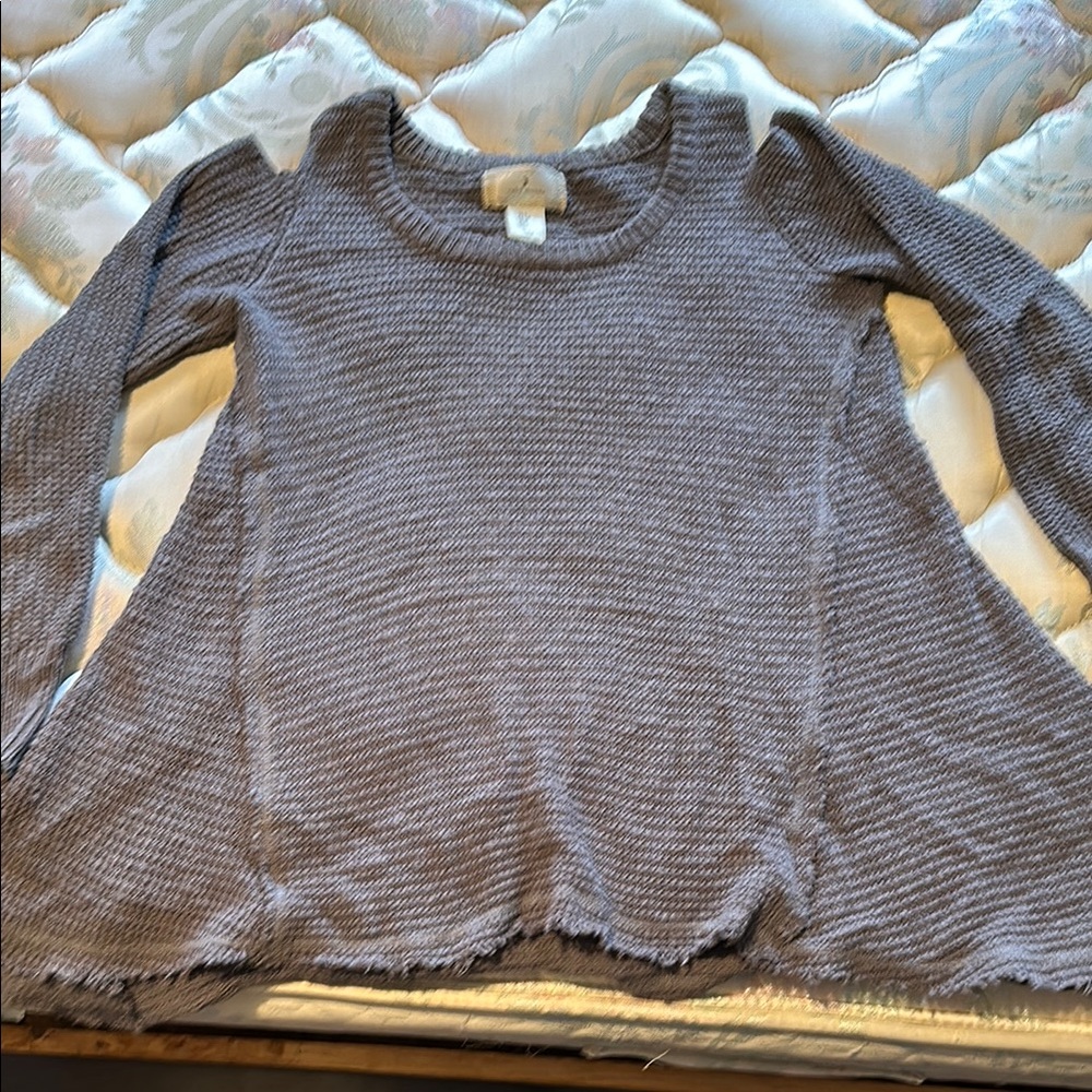 Cozy Gray Knit Sweater